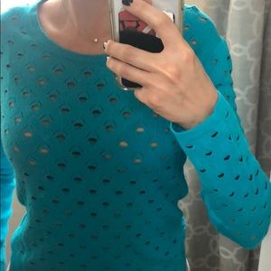 Rag & bone turquoise long sleeved shirt